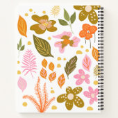 ヴィンテージモダン春フローラカスタムノート ノートブック (裏面)