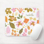 ヴィンテージモダン春フローラカスタム マウスパッド (マウス)