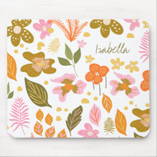 ヴィンテージモダン春フローラカスタム マウスパッド