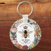 ヴィンテージモダン植物性クイーンビー キーホルダー (正面)