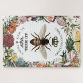 ヴィンテージモダン植物性クイーンビー ジグソーパズル (横)