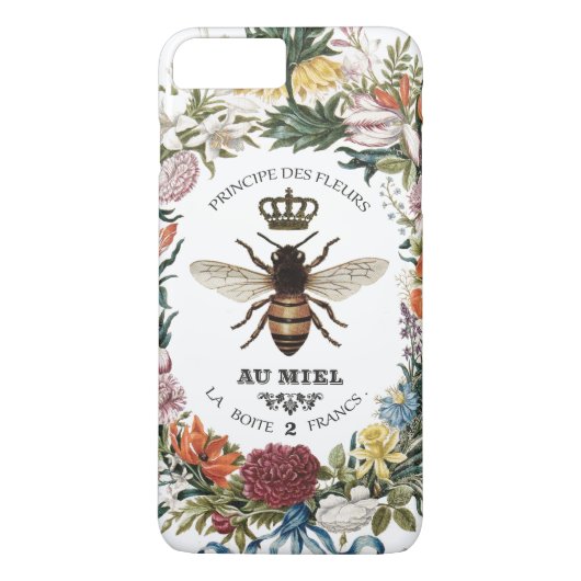 ヴィンテージモダン植物性クイーンビー Case-Mate iPhoneケース (裏面)
