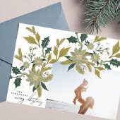 ヴィンテージモダン植物性クリスマスフォトフレーム シーズンカード