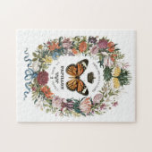 ヴィンテージモダン植物性バタフライジグソーパズル ジグソーパズル (横)