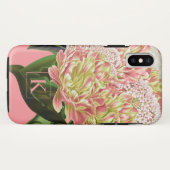 ヴィンテージモダン植物性フローラモノグラム Case-Mate iPhoneケース (裏面(横))