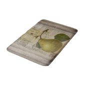 ヴィンテージモダン植物性プリントフルーツナシ バスマット (アングル)