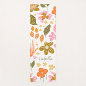 ヴィンテージモダン植物春カスタムフローラ  ヨガマット (正面)