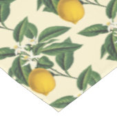 ヴィンテージモダン植物黄レモンの花 テーブルクロス (アングル)