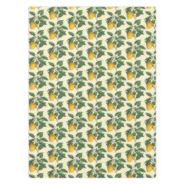 ヴィンテージモダン植物黄レモンの花 テーブルクロス