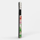 ヴィンテージモダン牡丹フローラが渦をパーソナライズされた巻く Case-Mate iPhoneケース (裏面/右)