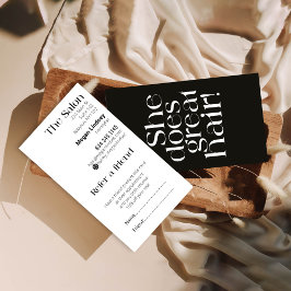 ヴィンテージモダン白髪用名刺 割引カード