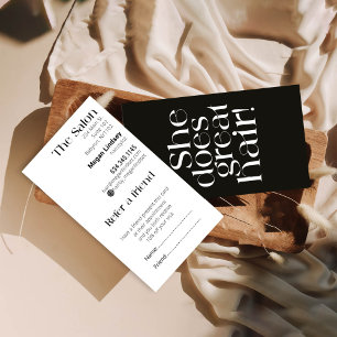 ヴィンテージモダン白髪用名刺 割引カード