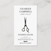 ヴィンテージモダン白髪用名刺 割引カード (裏面)