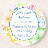 ヴィンテージモダン自転車カラフルコースター コースター (正面)