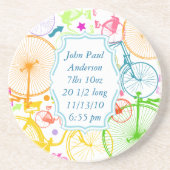 ヴィンテージモダン自転車カラフルコースター コースター (正面)