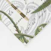 ヴィンテージモダン蝶 フリースブランケット (角)