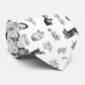 ヴィンテージモダン農家イースターウサギ ネクタイ (ロール)