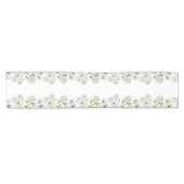 ヴィンテージモダン農家白花園 ショートテーブルランナー (横)