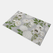 ヴィンテージモダン農家白花園 ドアマット (アングル)