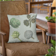 ヴィンテージモダン野菜アーティチョーククッション