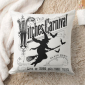ヴィンテージモダン魔女ハロウィーン枕 クッション (ブランケット)