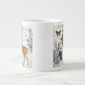 ヴィンテージモダン鹿 ジャンボコーヒーマグカップ (正面)