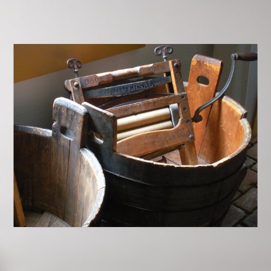 ヴィンテージモップ・バケット ポスター (正面)