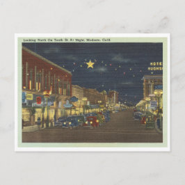 ヴィンテージモデスト、カリフォルニア州通りシーン ポストカード