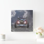 ヴィンテージモデルTの自動車柱時計 スクエア壁時計 (ホーム)