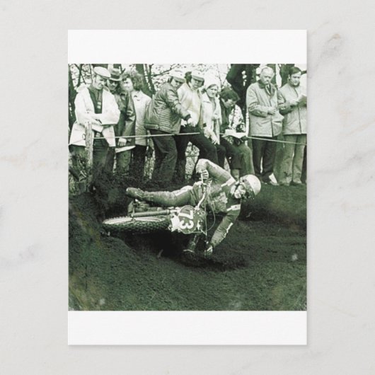 ヴィンテージモト十字架。 ポストカード (正面)