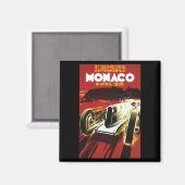 ヴィンテージモナコカーロードレースポスター マグネット (正面/裏面)