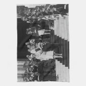 ヴィンテージモナコプリンスアルバートアンドプリンセスグレース キッチンタオル (縦)