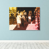 ヴィンテージモナコプリンスアルバートアンドプリンセスグレース キャンバスプリント (インサイチュ (ウッドフロア))