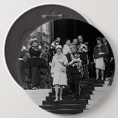 ヴィンテージモナコプリンスアルバートアンドプリンセスグレース 缶バッジ (正面&裏面)