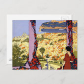 ヴィンテージモナコモンテカルロ旅行はがき ポストカード (正面/裏面)