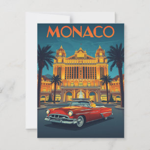 ヴィンテージモナコモンテカルロ旅行 ポストカード