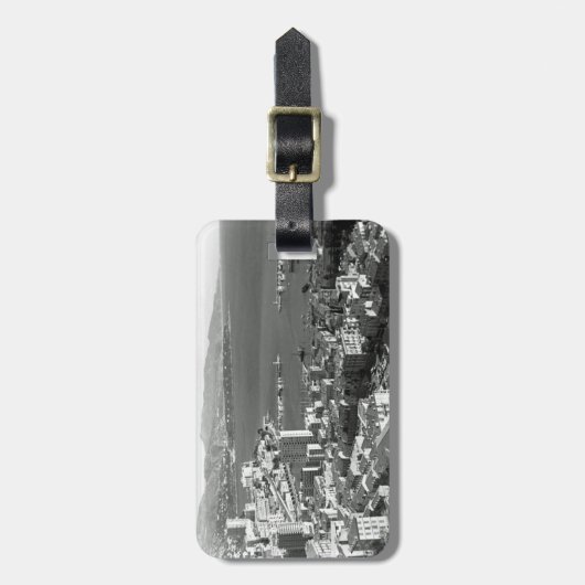 ヴィンテージモナコ公国モンテカルロポートジグサ ラゲッジタグ (正面縦)