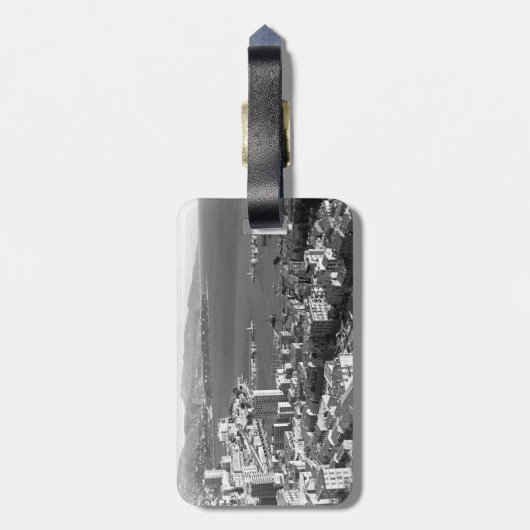 ヴィンテージモナコ公国モンテカルロポートジグサ ラゲッジタグ (裏面縦)