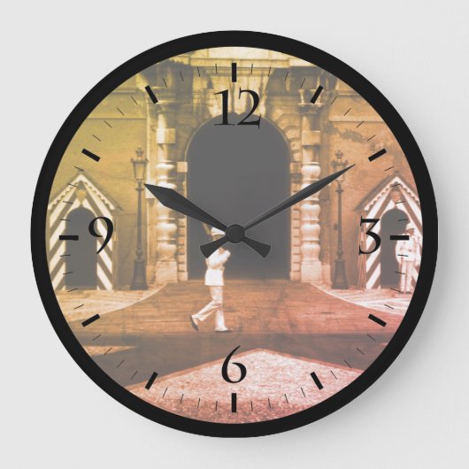 ヴィンテージモナコ公国王宮腕時計 ラージ壁時計 (正面)