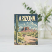ヴィンテージモニュメントバレーアリゾナトラベル ポストカード (スタンド正面)