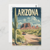 ヴィンテージモニュメントバレーアリゾナトラベル ポストカード (正面/裏面)