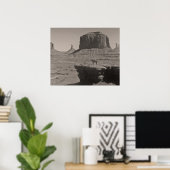 ヴィンテージモニュメントバレーカウボーイポスター ポスター (ホームオフィス)