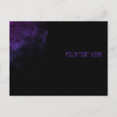 ヴィンテージモノクログランジスマッジアートハガキ ポストカード (正面)