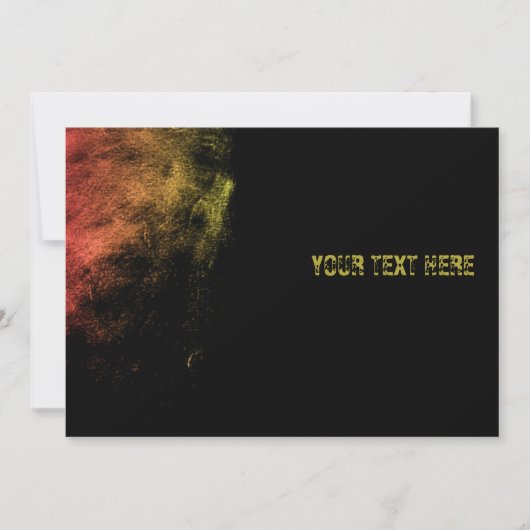 ヴィンテージモノクログランジスマッジアート 招待状 (正面)