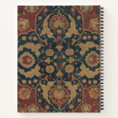 ヴィンテージモノグラムのオリエンタルペルシアレッド ノートブック (裏面)