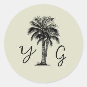 ヴィンテージモノグラムのパーム結婚ズ ラウンドシール (正面)