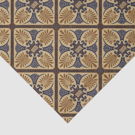 ヴィンテージモノグラムのプリムローズアールヌーボーデコ 薄葉紙 (詳細)