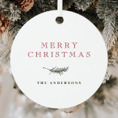 ヴィンテージモノグラムクリスマスツリーオーナメント メタルオーナメント