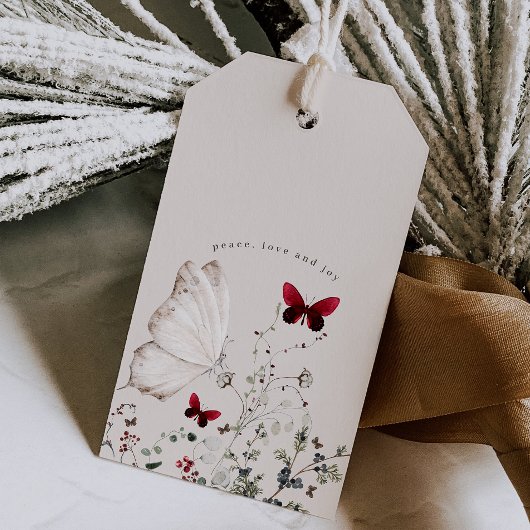 ヴィンテージモノグラムクリスマス ギフトタグ