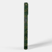 ヴィンテージモノグラムクレスト音楽原稿グリーン金ゴールド Case-Mate iPhoneケース (裏面 / 右)